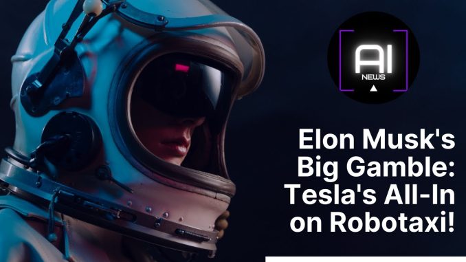 Elon Musk's Big Gamble: Tesla's All-In on Robotaxi! | AI NEWS