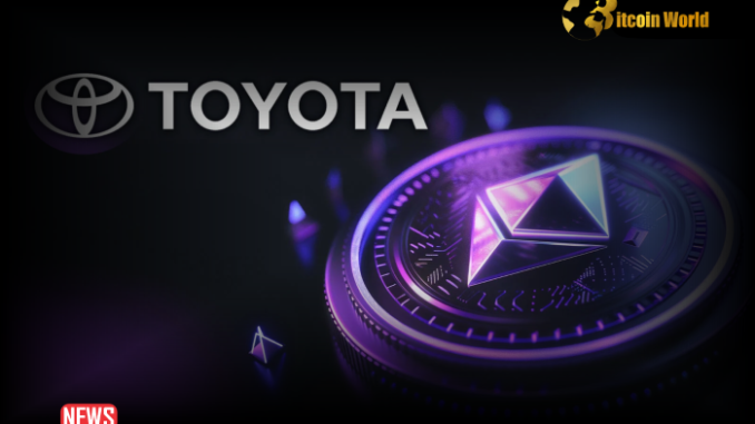 Toyota To Use Ethereum Blockchain To Secure Car Accounts