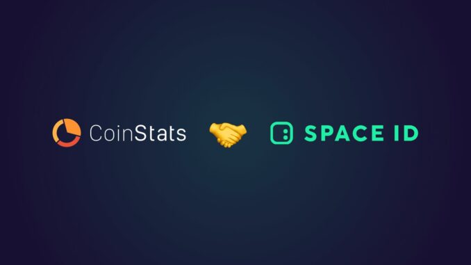 CoinStats partners with SPACE ID as Web3 domain name usage skyrockets