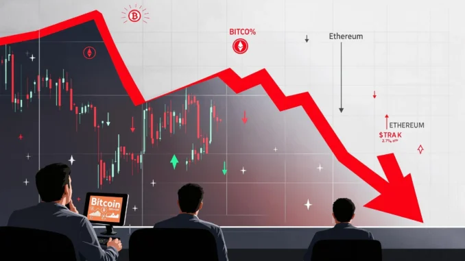 Shocking 30% Plunge: Bitcoin & Ethereum Capital Inflows Trigger Market Jitters