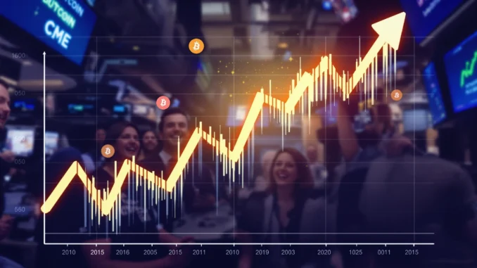 Explosive Jump: CME Bitcoin Futures Surge $595 Higher Than Previous Close