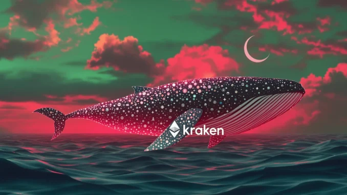 Massive Ethereum Whale Offloads 3K ETH to Kraken: A $32 Million Crypto Profit?