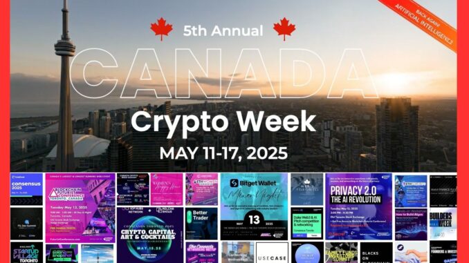 Toronto to Host the Biggest Week in Canadian Web3 History: Toronto to Host the Biggest Week in Canadian Web3 History: Canada Crypto Week Set for May 11–17, 2025