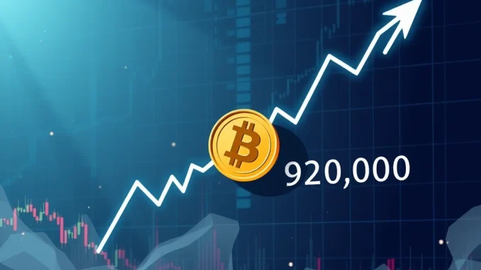 Bitcoin Price Plunge: BTC Falls Below $92,000