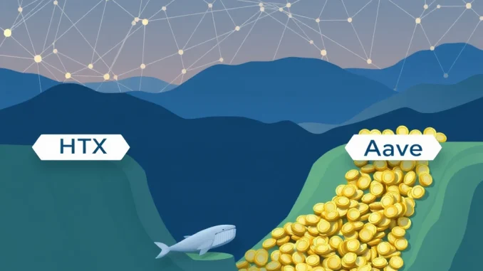 Massive USDT Transfer: $205M Moves from HTX to Aave, Spotted by Whale Alert