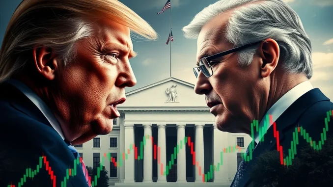 Urgent Demand: Trump Blasts Powell for 'Delayed' Rate Cuts - Crypto Market Impact?