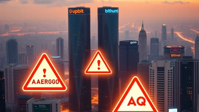 Urgent Crypto Alert: Upbit & Bithumb Issue Stark Warnings on Risky AERGO & AQT Token Merger
