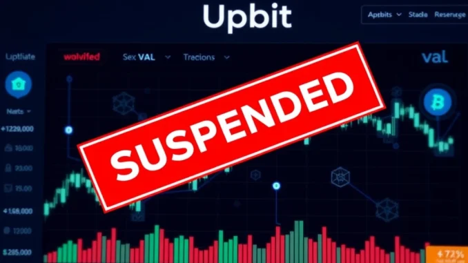 Urgent Alert: Upbit Announces Temporary VAL Deposit & Withdrawal Suspension