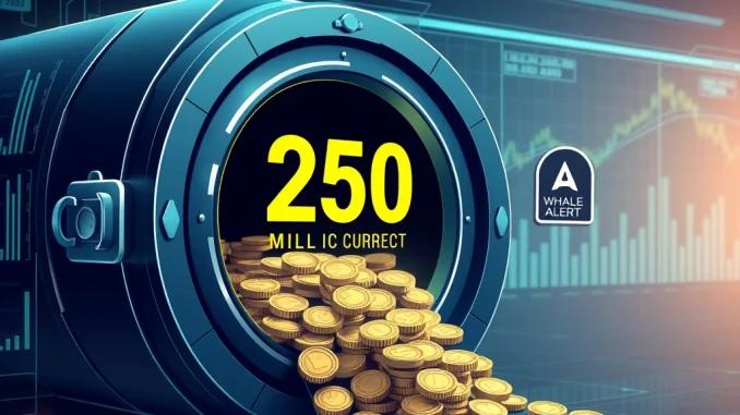 USDC Minted: Massive 250 Million Surge Reported by Whale Alert