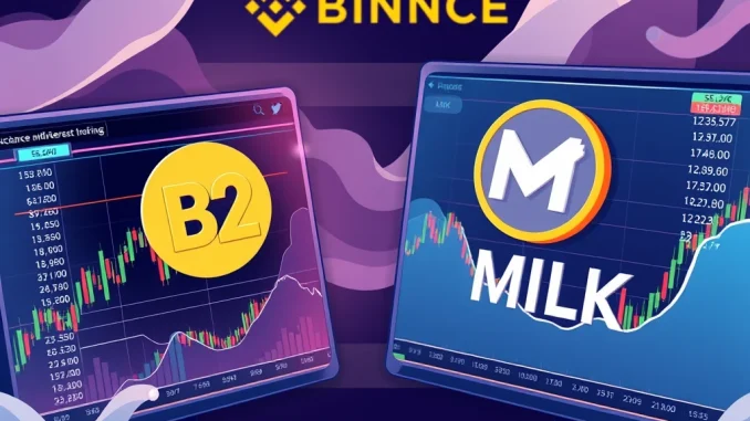 Binance Unlocks Trading for B2 and MILK Perpetual Contracts