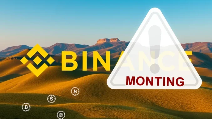 Binance Monitoring Tag: Urgent Warning Issued for 6 Tokens Added