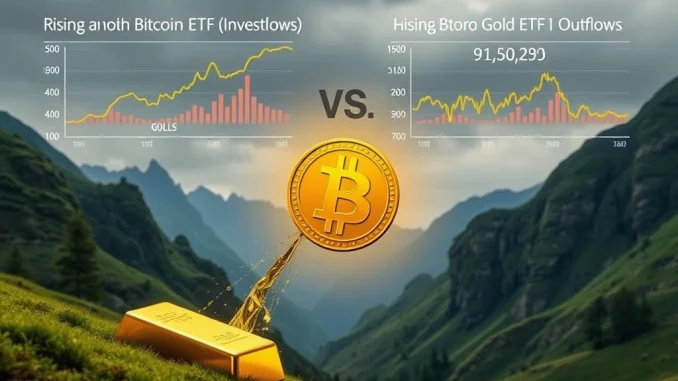 Bitcoin ETF Inflows Trigger Seismic Investor Shift Away From Gold