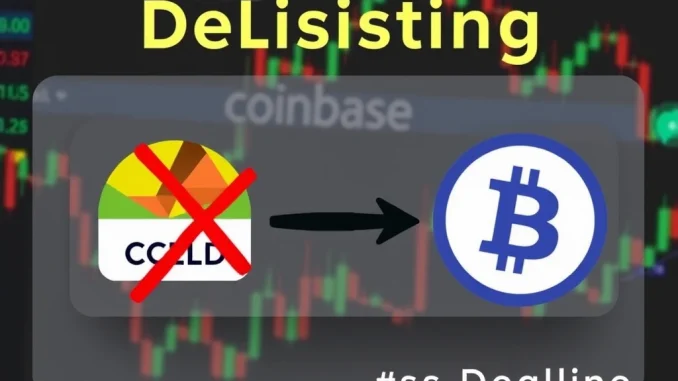 Urgent: Coinbase Delists CGLD-BTC Trading Pair on May 14