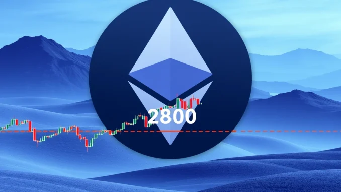 Warning: ETH Selling Pressure Looms Near $2,800 Level
