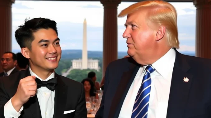 Justin Sun Makes Exclusive Appearance at Trump Gala Dinner as Top TRUMP Token Holder