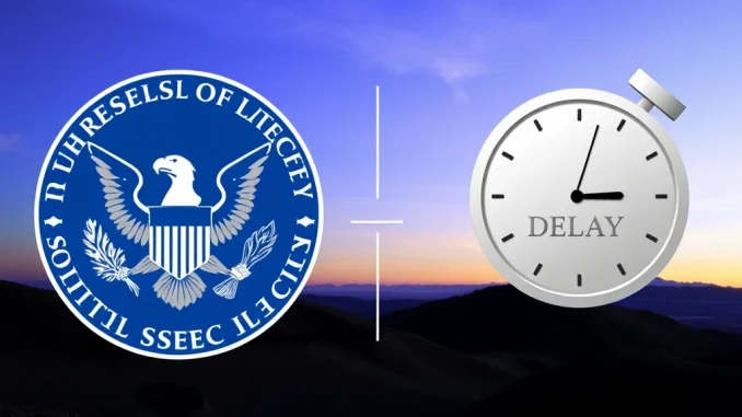 SEC Delay: Unexpected Hold-Up for Canary Spot Litecoin ETF