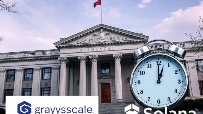 SEC Delay: Crucial Decision on Grayscale Spot Solana ETF Postponed
