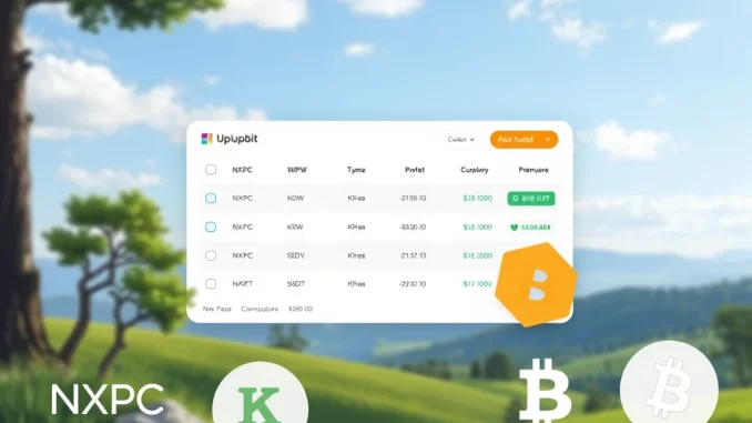Exciting Upbit NXPC Listing Announced for South Korea Crypto Market
