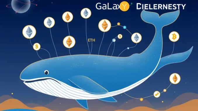 Massive Ethereum Whale Buys $8.91M via Galaxy Digital, Linked to ConsenSys