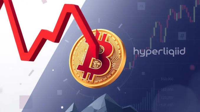 Massive Bitcoin Trading Loss: Hyperliquid Whale Suffers $15.42M Hit