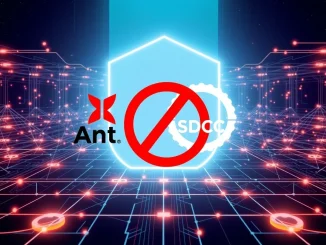 Visualizing Ant International's decision to maintain control over its digital asset ecosystem by denying USDC integration.
