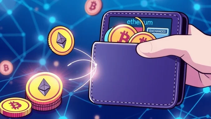 Arthapala wallet transferring Ethereum to crypto exchanges