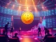 A digital representation of AurealOne's Web3 gaming platform, symbolizing the potential for 100x gains in crypto investments.