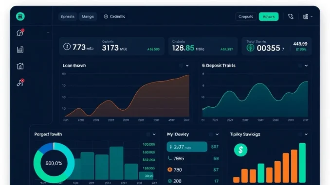 Axos Financial Q4 2025 earnings dashboard showing loan growth and crypto strategy