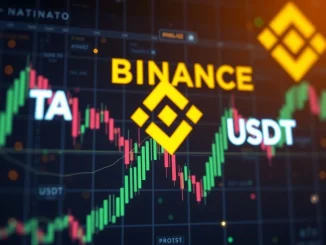 A digital display showing Trusta.AI (TA) on Binance Alpha trading interface, symbolizing a new crypto listing opportunity.