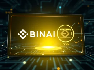 Illustrates Binance Alpha platform integrating ZKWASM technology, signifying new opportunities for early crypto projects and secure on-chain trading.