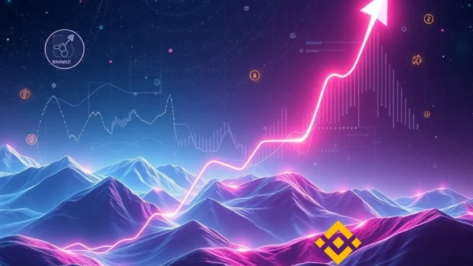 Visualizing the massive surge in Binance altcoin futures trading volume, highlighting market growth and investor interest.