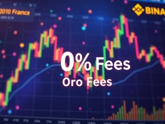 Binance Futures trading screen highlighting the new zero maker fees for USDT Futures, attracting crypto liquidity.
