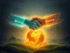 A visual representation of BioSig's strategic Streamex merger, symbolizing the groundbreaking expansion into RWA tokenization and market growth.