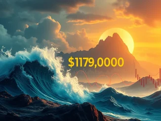 Visualizing Bitcoin's critical $119,000 price point and the potential $948 million short liquidation event impacting crypto market volatility.
