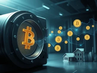 A visual representation of Bitcoin-backed lending facilitating the growth of generational wealth through strategic financial management.