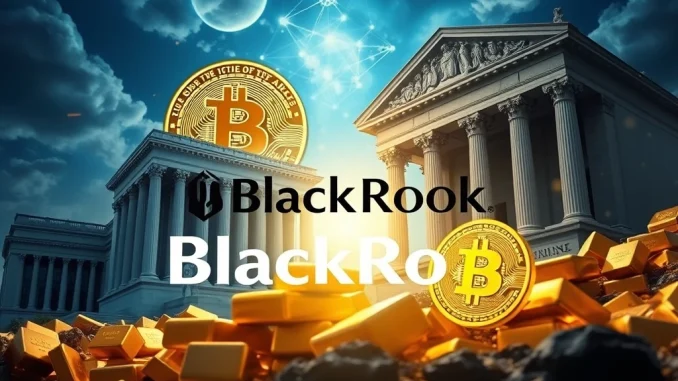 Bitcoin Unleashes Global Financial Revolution as BlackRock Propels Central Bank Gold and Crypto Shift A visual representing BlackRock's profound influence on central banks diversifying reserves into gold and Bitcoin, symbolizing a new era for global finance.