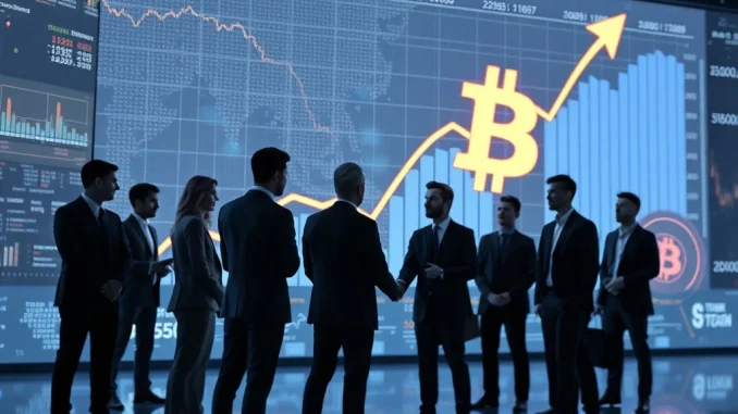 Bitcoin News Today: Unveiling the Monumental 2026 Crypto Boom Driven by Institutional Adoption A vibrant chart showing exponential growth, symbolizing the anticipated 2026 crypto boom driven by institutional adoption.