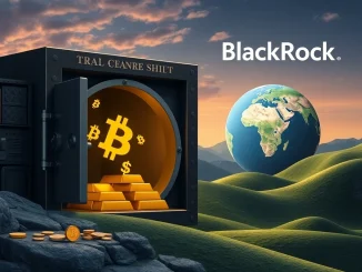 Central banks diversifying reserves with gold and **Bitcoin**, driven by de-dollarization and BlackRock's insights into future global finance.