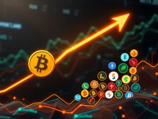 A visual representation of Bitcoin dominance testing a critical trendline, signaling potential shifts in the crypto market.