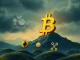 A powerful Bitcoin symbol asserts its dominance over smaller altcoin symbols, illustrating the current shift in crypto market dynamics.