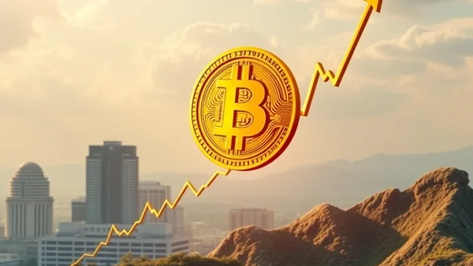 A chart illustrating Bitcoin's strong year-to-date performance, reflecting the impact of **Bitcoin ETF** approvals and increasing institutional investment.