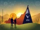 Bitcoin and Ethereum ETF charts illustrating a market shift, with Bitcoin inflows recovering and Ethereum ETFs soaring in institutional investment.
