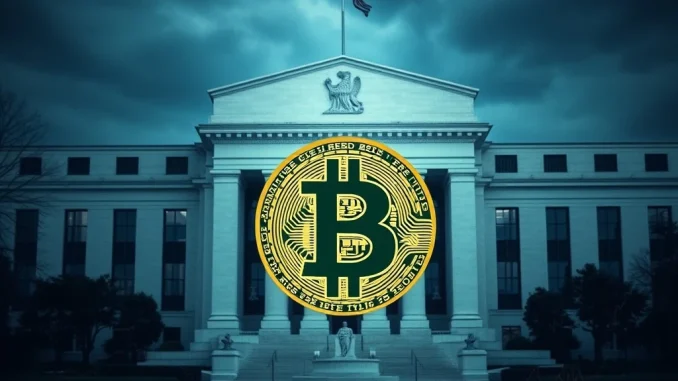 Bitcoin News: Urgent Fed Rate Decision Sparks Crypto Market Uncertainty Bitcoin News: Chart showing crypto market volatility reacting to the Federal Reserve's interest rate decision.