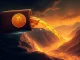 A visual representation of Galaxy Digital's massive BTC liquidation impacting the Bitcoin price drop and the broader crypto market.