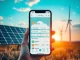 A mobile app interface for AIXA Miner, showcasing simplified Bitcoin mining powered by renewable energy.