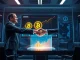 Executives embracing Bitcoin News and corporate crypto treasury allocation, symbolizing a new era of digital asset integration.
