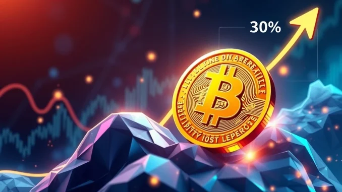 Bitcoin price surge with new investor dominance at 30%