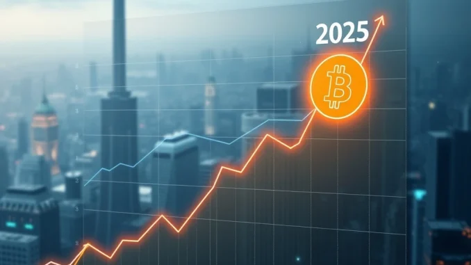 A visual representation of the Bitcoin price forecast for 2025, highlighting potential BTC targets in August.