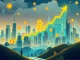Visualizing Bitcoin's extraordinary bull cycle, highlighting its surge to $117K, driven by immense open interest and Bitcoin ETF growth.
