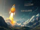 A visual metaphor of Bitcoin's price soaring to a new all-time high, driven by strong Bitcoin ETF inflows, pushing the crypto market cap higher.